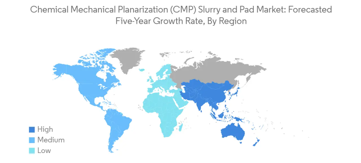 Market Analysis of Chemical Mechanical Planarization (CMP) Slurry Market: Forecasted Growth Rate by Region